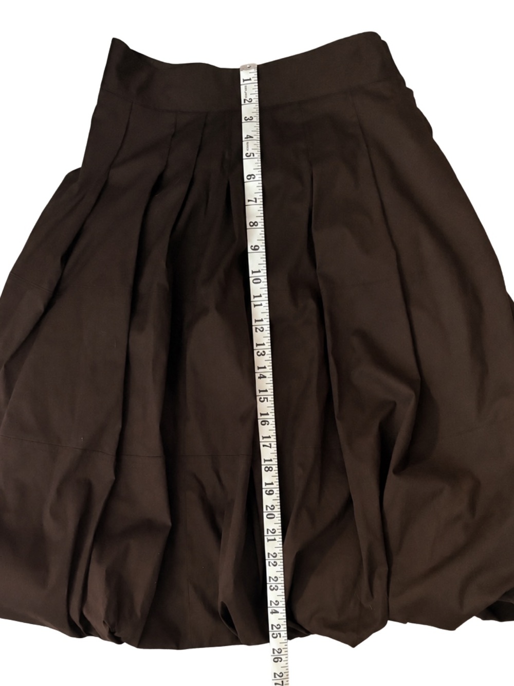 Robert Rodriguez Brown Cotton Blend Bubble Skirt Size 2 - Picture 7 of 9